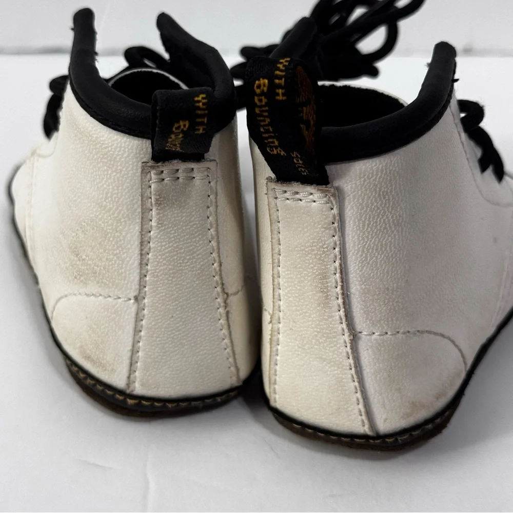 Dr. Martens White and Black Combat Boots baby size 3